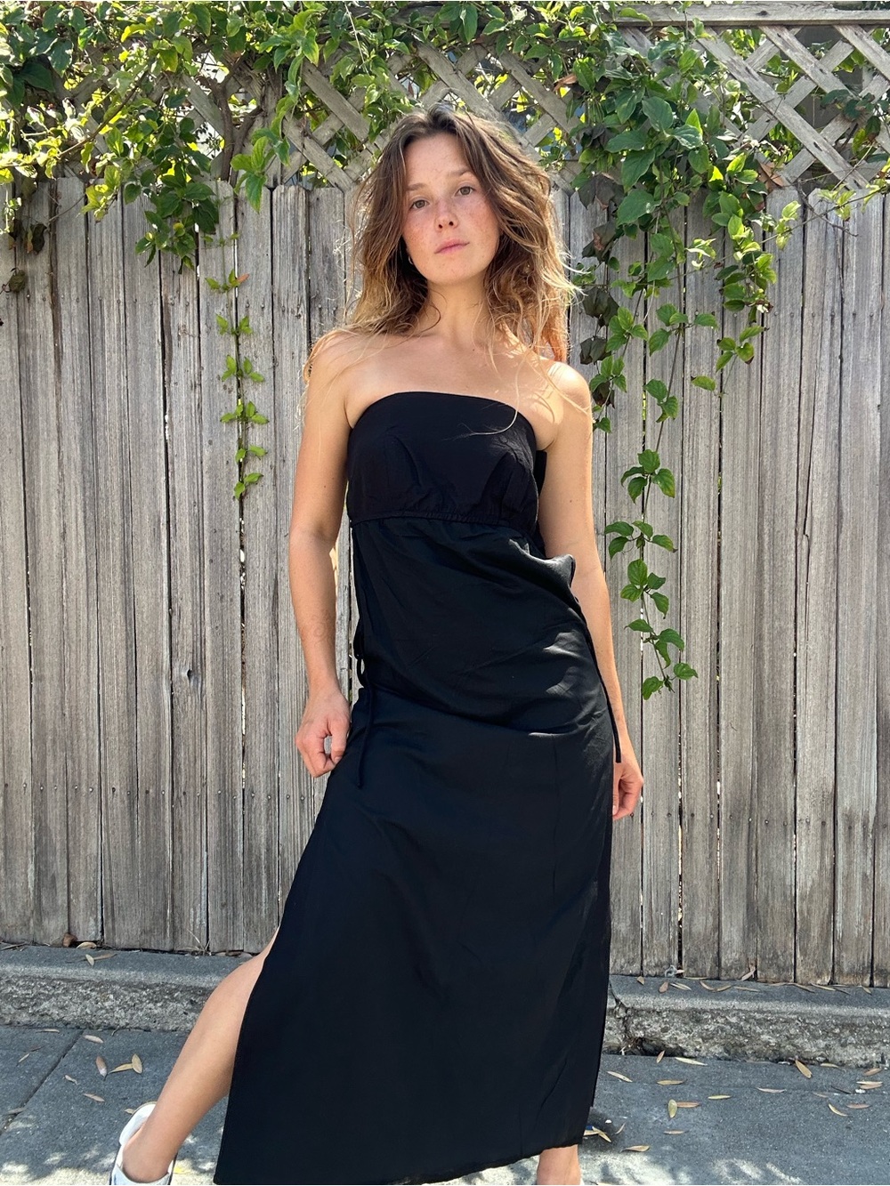 NWT DIISH strapless Black Maxi Dress